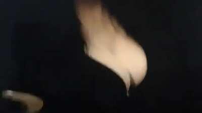 On her knees 😂🤤