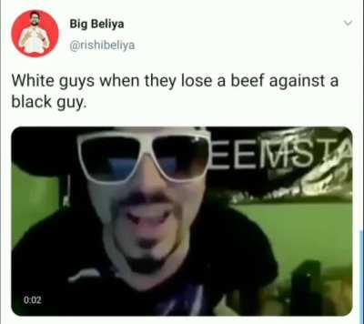 Another white man shit!