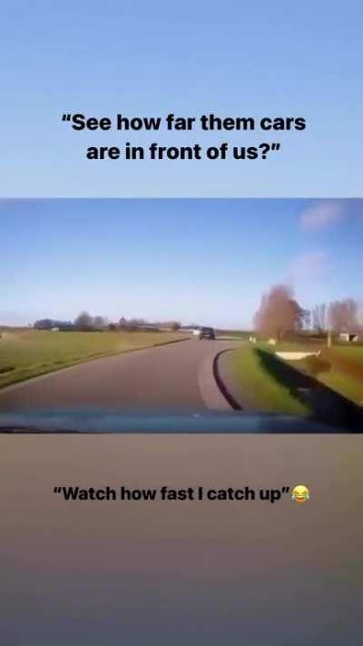 high performance car + low performance driver