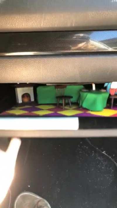 Was looking for a cars wheel lock key when i opened The glove box