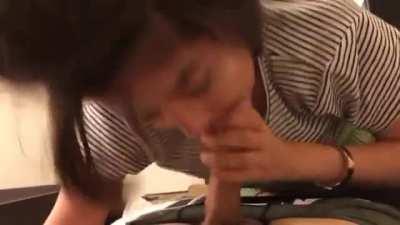 Cute Latina finally let me use her mouth