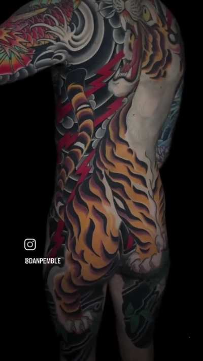 In Progress Suit - Everything done by Dan Pemble @ Sacred Tattoo Studio in Marquette, Michigan (minus blue right arm done by Brad Fink)