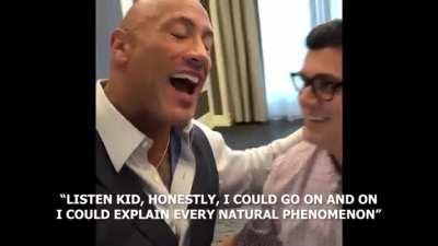 Gotta love The Rock. Fathers will do anything to help each other out!