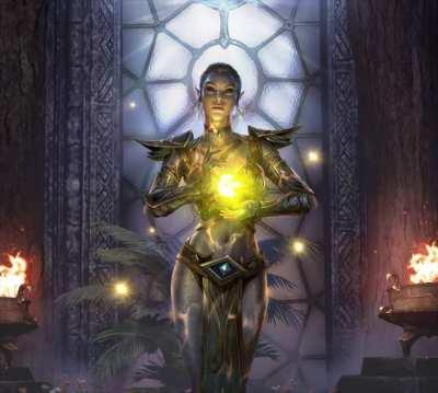 I made another animation, this time Almalexia (original picture from Edward Chee's ArtStation)