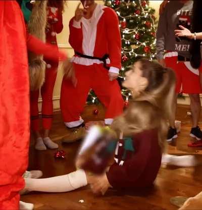 So began Ariana Grande’s Christmas gangbang