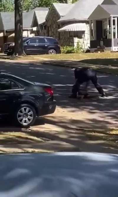 Woman runs from cops and attempts to steal their police vehicle & crashes.