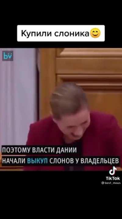 Всем спокойной ночи и мирного неба! В Дании решили. Купить 4 слонов для зоопарка, но потом оказалось что купили еще и верблюда. Парламент вызвал премьера для опроса, почему был куплен верблюд…