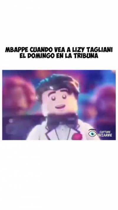 Mbappe el domingo cuando vea a Lizy Tagliani en la Tribuna