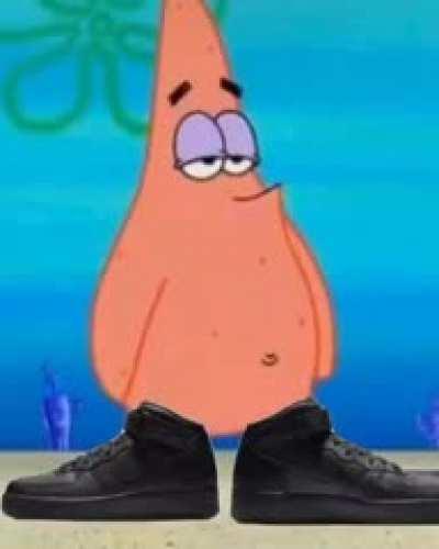 Mr. Krabs built like a bulldog