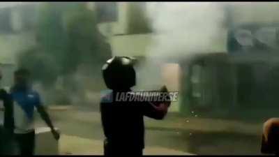 Students celebrating Diwali 🎇 against hostel.