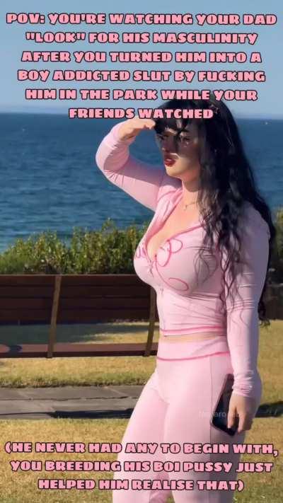 Days out to the park got a lot more fun ever since you helped your dad realise what he really is. The best part is now your friends pay you to have fun with him too! It's a win-win