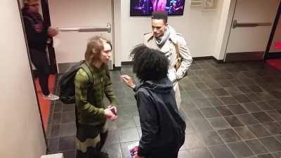 Campus employee assaults white student for 