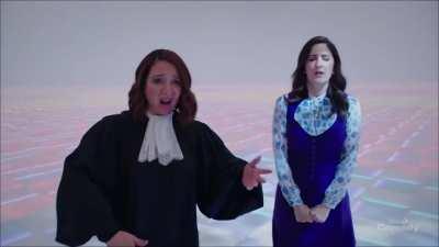 The Scarlet Witch on her way to fulfil her prophecy