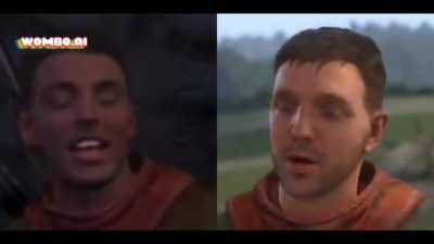 Henry and Hans at the begining of the game vs at the end.