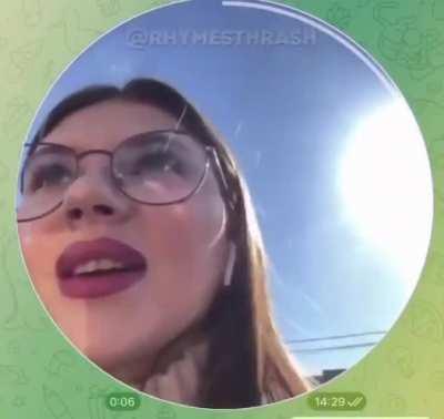 A blogger doesn't look where she's going