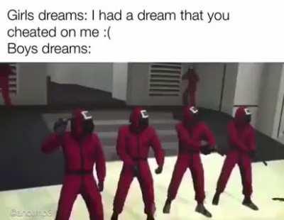 The difference between girls and boys dreams