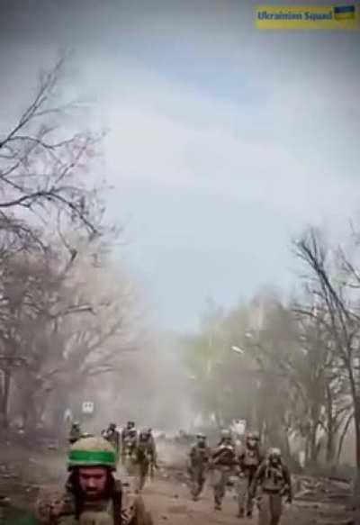 UA POV Ukrainian soldiers on their way to the front line.