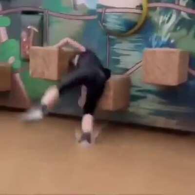 WCGW finishing an obstacle course