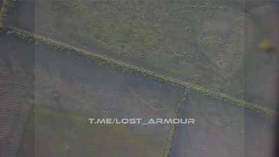 RU POV: Lancet strikes abandoned M1A1 Abrams north of Novoselivka Persha