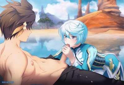 By the water (Artist: Shailo) [Yaoi]