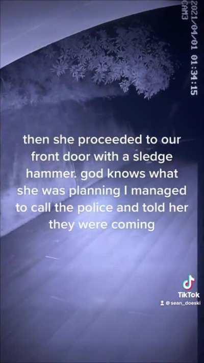 reupload: My crazy neighbor trying to burn my house down while I slept