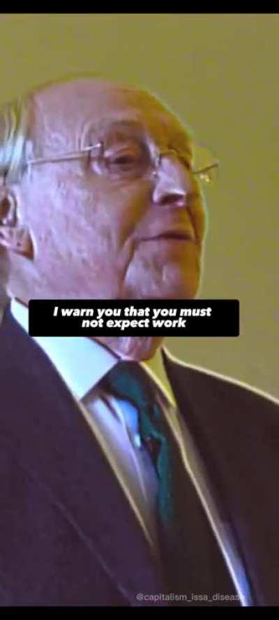 The Famous 'I warn you' speech.