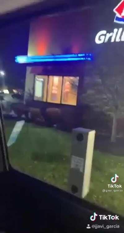 The silenced laugh from the speaker is hilarious!