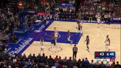 [Highlight] Embiid doesn't let Gradey get the shot off