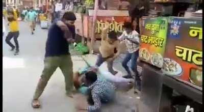 UP Shopkeepers street fight from this morning.
