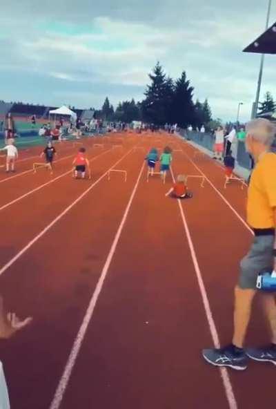 The great race of the falling children