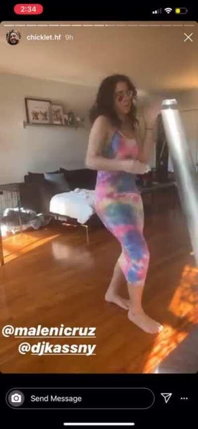 Some one said they wanted feet there you go. She definitely got moves in bed