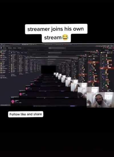 Streamer joins his own stream