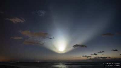 SpaceX Crew-2 launch from 30 miles south of the launch pad. 12 minutes compressed down to 8 seconds.