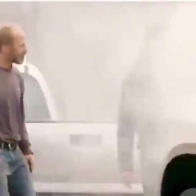 Strange man on the side of the road meat.