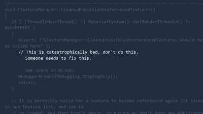 the rapidly dwindling sanity of valve programmers as expressed through code comments