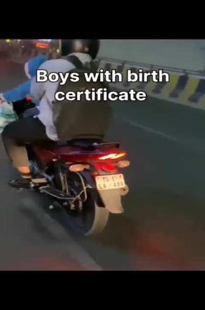 Whatsapp forward, no offense to lady riders :)