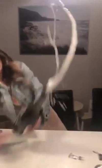 HMC while i open a champagne bottle.........