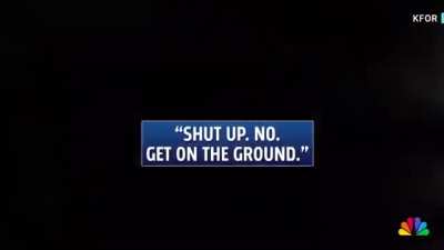 Police officer reacts violently to being challenged