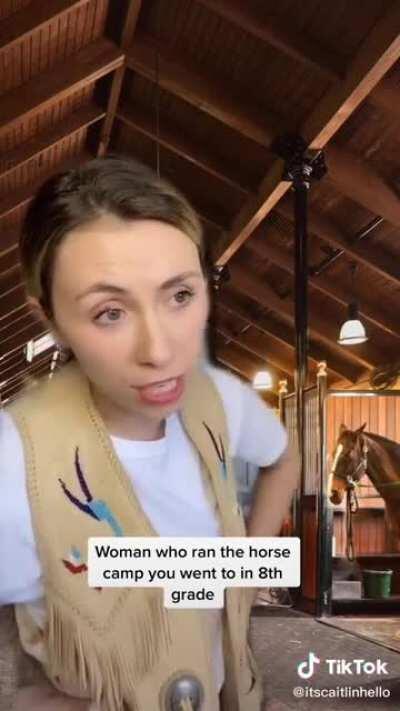 Discowhale goes to horse camp
