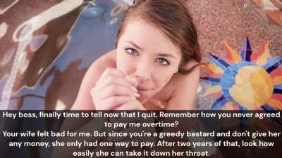 He might be the company's boss, but he's still a loser in the end {Adriana Chechik]