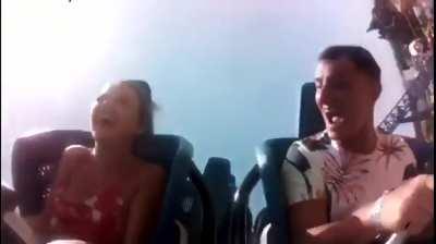 Sundress on a rollercoaster
