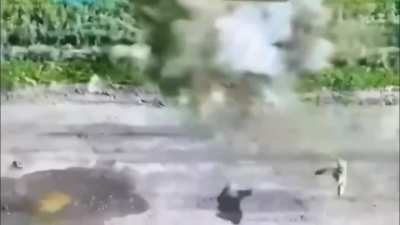 FPV Strike on Russian Soldier