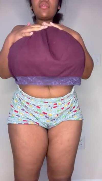 My pjs aren’t that flattering but my tits are