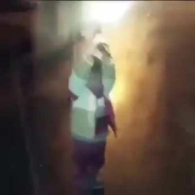 Shooting into the air