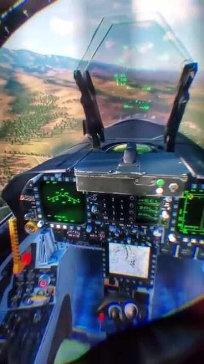 Flying a jet VR style