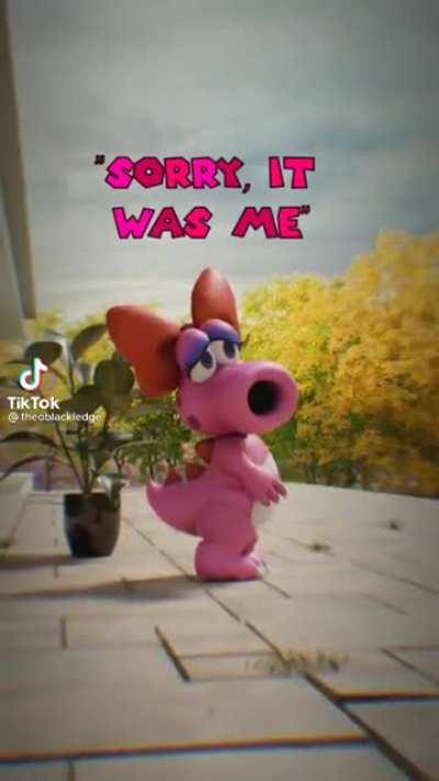 Hi Mario, sorry I'm not home. I'm going to fuck Birdo in Bowser's castle. - Yoshi