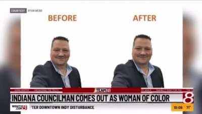 Indiana county councilman comes out as woman of color