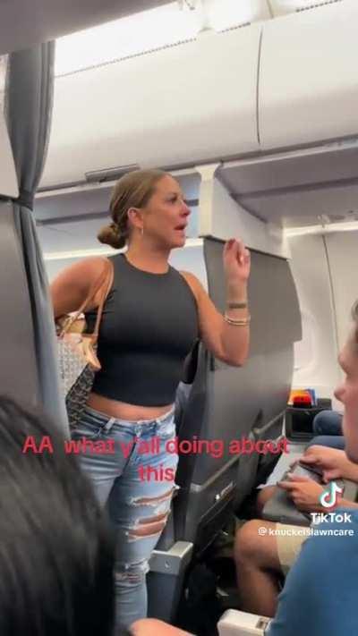 Woman on plane claims flight attendant isnât real