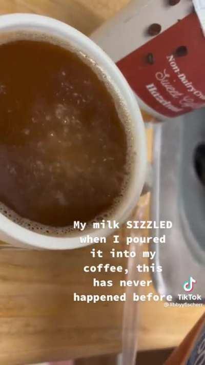 To make a normal cup of coffee near Palestine, Ohio.