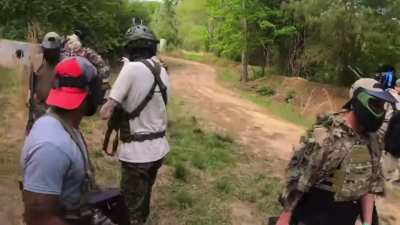 Airsoft fight. Don't be like these idiots